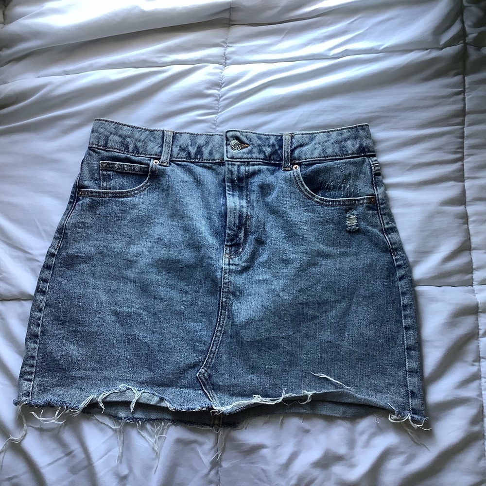 Wild Fable Blue Mini Skirt Casual